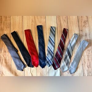 Etienne Aigner Vintage Men's Tie Set - Red, Blue, Gray, Black